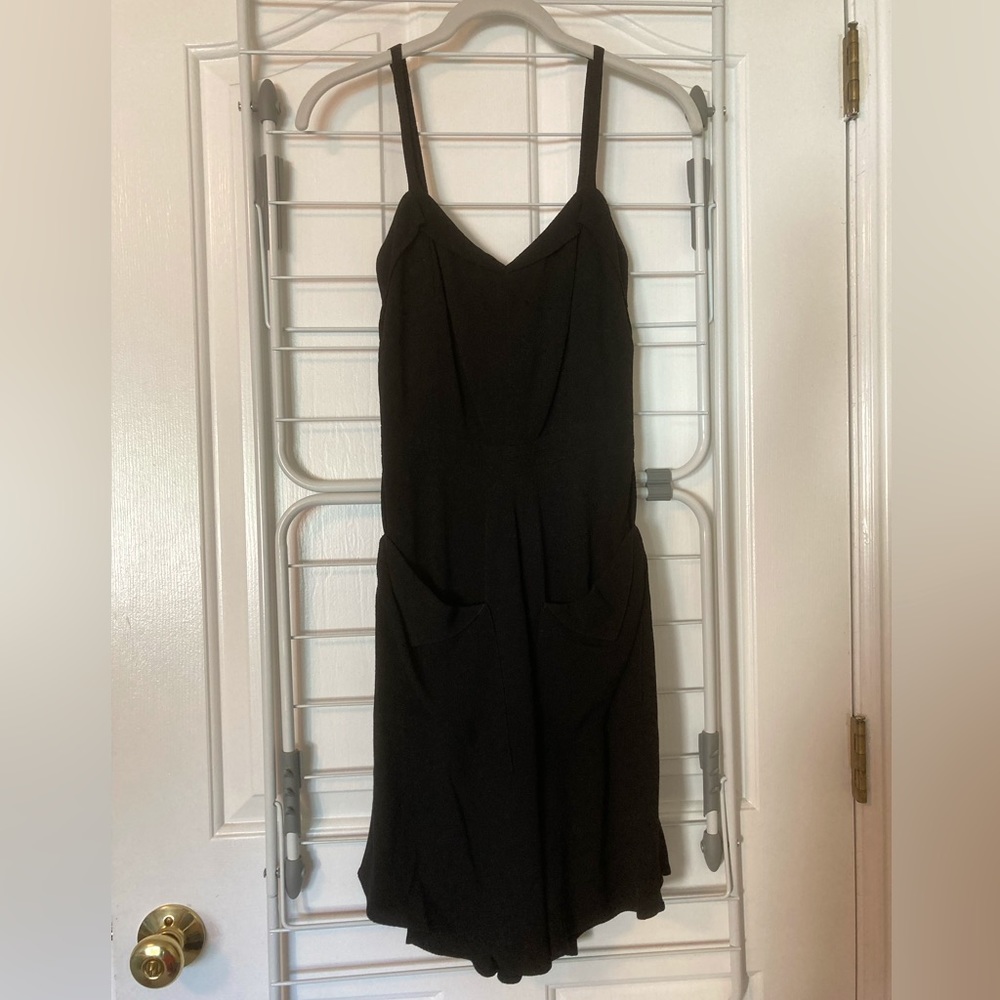 Strappy Black Reformation Mini Dress